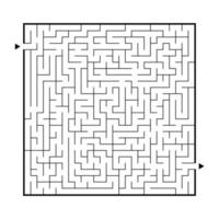 schwieriges großes Labyrinth. Spiel für Kinder und Erwachsene. Puzzle für Kinder. Labyrinth Rätsel. den richtigen Weg finden. flache Vektorillustration. vektor