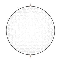svår stor labyrint. spel för barn och vuxna. pussel för barn. labyrint gåta. hitta rätt väg. platt vektor illustration.