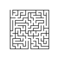 abstraktes Labyrinth. Lernspiel für Kinder. Puzzle für Kinder. Labyrinth Rätsel. den richtigen Weg finden. Vektor-Illustration. vektor