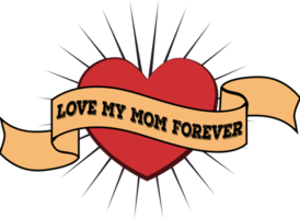 hjärta kärlek min mamma evigt vektor