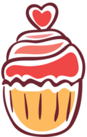 Herz Cupcake vektor
