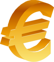 3d Währung Symbol Euro vektor