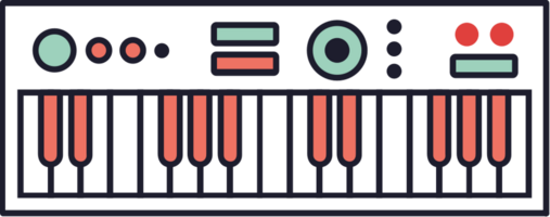 musik tangentbord midi vektor