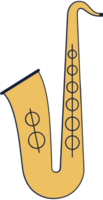 musikinstrument saxofon vektor