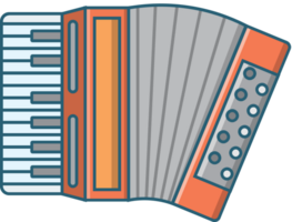 musikinstrument ikon dragspel vektor