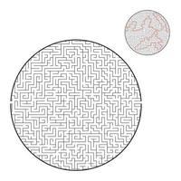 schwieriges großes Labyrinth. Spiel für Kinder und Erwachsene. Puzzle für Kinder. Labyrinth Rätsel. den richtigen Weg finden. flache Vektorillustration. vektor