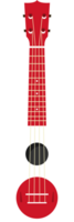 Ukulele Flagge Thema Japan vektor