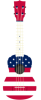 Ukulele Flagge Thema USA vektor