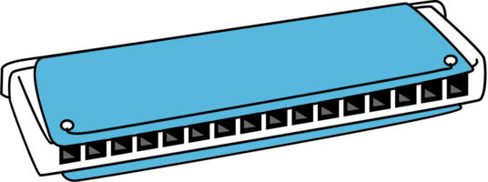 musikinstrument munnspel vektor