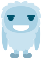 Yeti Emoticon Lächeln vektor