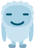 Yeti Emoticon Lächeln vektor