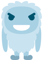 Yeti Emoticon Lächeln vektor