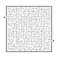 schwieriges großes Labyrinth. Spiel für Kinder und Erwachsene. Puzzle für Kinder. Labyrinth Rätsel. den richtigen Weg finden. flache Vektorillustration. vektor