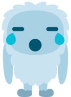 Yeti Emoticon Weinen vektor