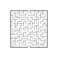 abstraktes Labyrinth. Lernspiel für Kinder. Puzzle für Kinder. Labyrinth Rätsel. den richtigen Weg finden. Vektor-Illustration. vektor