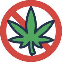 Nein Drogen Cannabis vektor