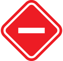 Straße Zeichen Nein eingeben vektor