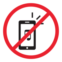öffentliches verbotenes Zeichen Handy vektor