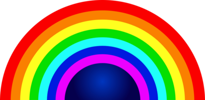 Regenbogenhalbkreis vektor