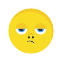 Besviken Emoji Vector Icon