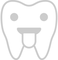 tänder uttryckssymbol översikt vektor