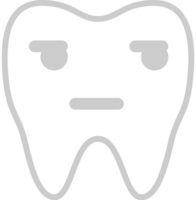 tänder uttryckssymbol översikt vektor