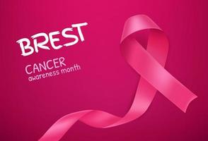 Konzept für den Monat des Bewusstseins für Brustkrebs vektor