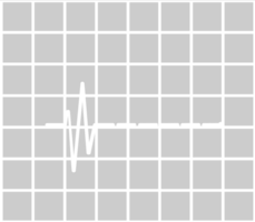 Herzschlag mit Gitter vektor