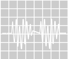 Herzschlag mit Gitter vektor