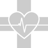 Herzschlagkreuz vektor