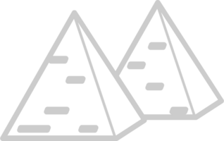 ägyptisch Pyramiden Gliederung vektor