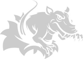 Maus Tier Maskottchen Logo vektor