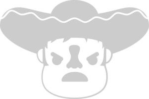 Mexikaner Sombrero Emoticon vektor