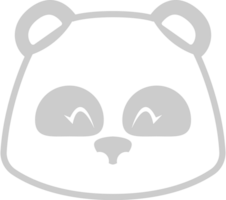 panda ansikte vektor