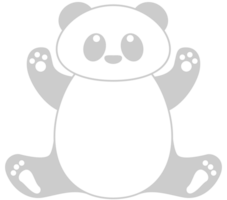 Panda süß Charakter vektor