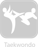 olympisches Piktogramm Taekwondo vektor