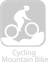 olympisches Piktogramm Fahrrad vektor