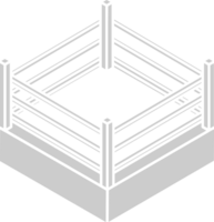 brottning arena ringa vektor