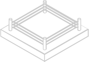 brottning arena ringa vektor