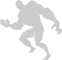 Superheld Pose Silhouette vektor