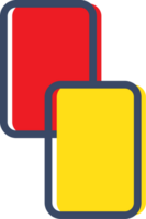 rot und Gelb Karte vektor