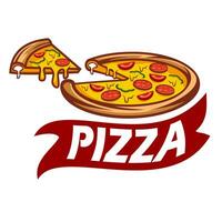 pizza logotyp vektor