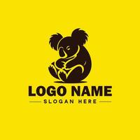 Koala Logo Symbol Koala Tier modern minimalistisch Geschäft Logo editierbar Vektor