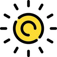 Sonne kreatives Icon-Design vektor