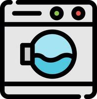 Waschmaschine kreatives Icon-Design vektor