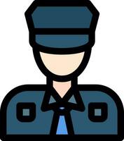 Polizist kreatives Icon-Design vektor