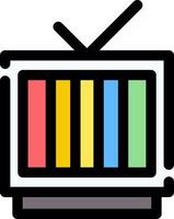 kreatives Icon-Design für das Fernsehen vektor