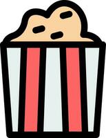 Popcorn kreatives Icon-Design vektor