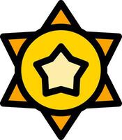 Sheriff kreatives Icon-Design vektor