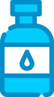 Wasserflasche kreatives Icon-Design vektor